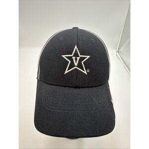Vanderbilt Commodores Black Baseball Cap Strapback Vandy NCAA Nashville Star NWT